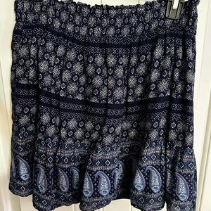 Old Navy Black and White Bubble Mini Skirt